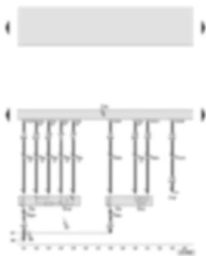 Wiring Diagram  AUDI A8 2004 - Engine control unit - lambda probe 2 - lambda probe 2 after catalytic converter