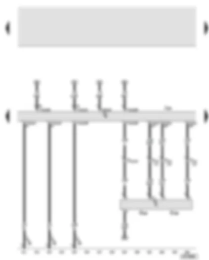 Wiring Diagram  AUDI A8 2004 - Engine control unit 2 - air mass meter 2 - intake air temperature sender 2