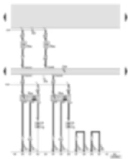 Wiring Diagram  AUDI A8 2004 - Engine control unit 2 - ignition coils 11 and 12 with output stage - injectors cylinder 11 and 12