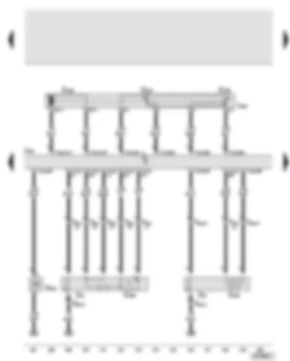 Wiring Diagram  AUDI A8 2004 - Engine control unit 2 - throttle valve module 2 - active charcoal filter system solenoid valve 2 - lambda probe 3 - lambda probe 3 after catalytic converter