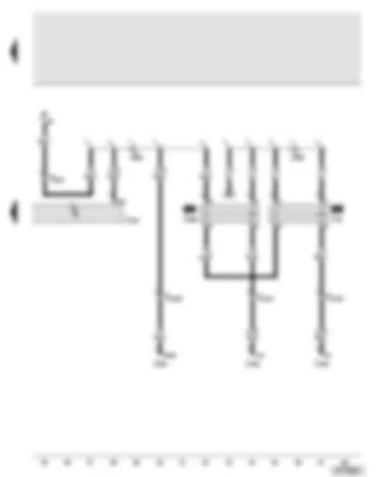 Wiring Diagram  AUDI A8 2003 - Entry and start authorisation control unit - starter motor relay - starter motor relay 2