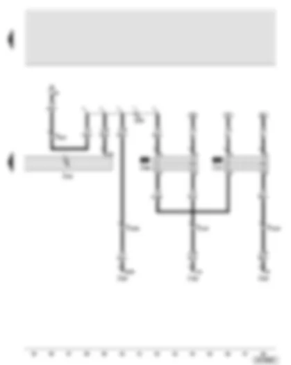 Wiring Diagram  AUDI A8 2004 - Entry and start authorisation control unit - starter motor relay - starter motor relay 2