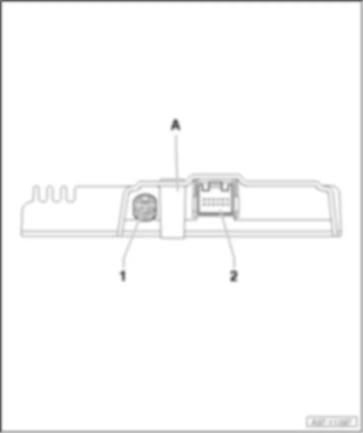 AUDI A8 2013 Место установки блока управления системы ночного видения J853