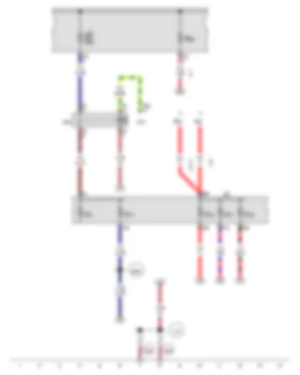 Wiring Diagram  AUDI Q3 2014 - Terminal 15 voltage supply relay