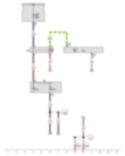 Wiring Diagram  AUDI Q3 2013 - Terminal 15 voltage supply relay