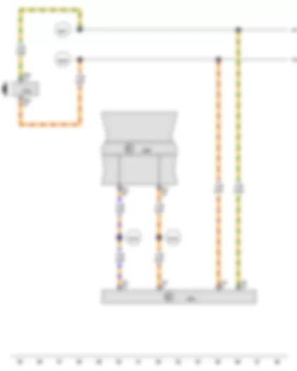 Wiring Diagram  AUDI Q3 2013 - Control unit in dash panel insert - Data bus diagnostic interface