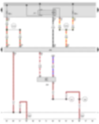 Wiring Diagram  AUDI Q3 2014 - Main relay - Engine control unit