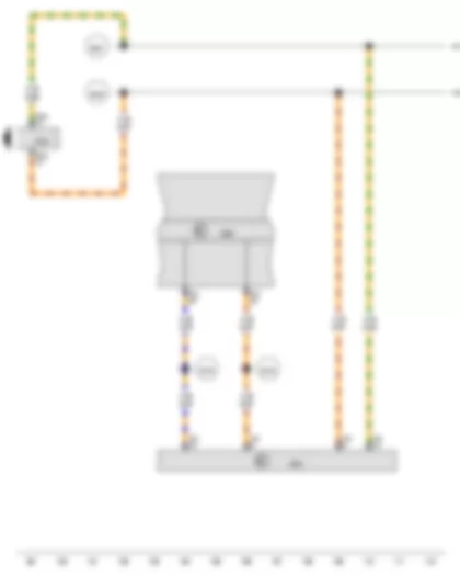 Wiring Diagram  AUDI Q3 2012 - Control unit in dash panel insert - Data bus diagnostic interface