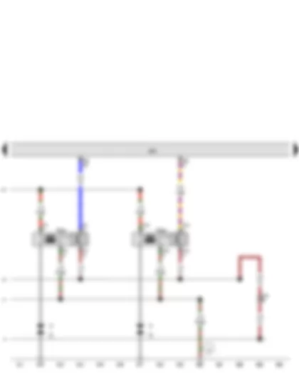 Wiring Diagram  AUDI Q3 2013 - Engine control unit - Ignition coil 3 with output stage - Ignition coil 4 with output stage