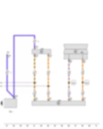 Wiring Diagram  AUDI Q3 2014 - Selector lever - Control unit in dash panel insert - Steering column electronics control unit - Data bus diagnostic interface