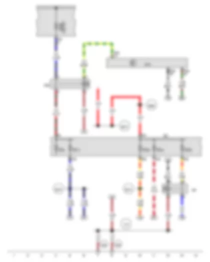 Wiring Diagram  AUDI Q3 2014 - X-contact relief relay - Terminal 15 voltage supply relay