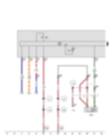 Wiring Diagram  AUDI Q3 2013 - Air conditioning system control unit - Air conditioner compressor regulating valve