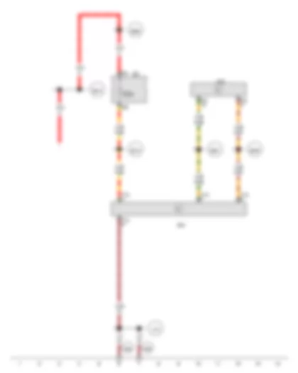 Wiring Diagram  AUDI Q3 2013 - Data bus diagnostic interface - Interface control unit for vehicle location system
