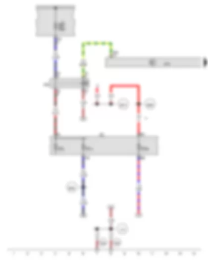 Wiring Diagram  AUDI Q3 2013 - Terminal 15 voltage supply relay