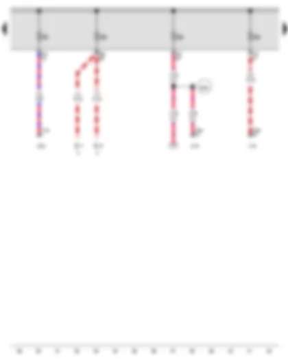 Wiring Diagram  AUDI Q3 2012 - Fuse 1 on fuse holder B - Fuse 2 on fuse holder B - Fuse 3 on fuse holder B - Fuse 4 on fuse holder B