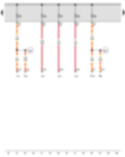 Wiring Diagram  AUDI Q3 2012 - Fuse 5 on fuse holder B - Fuse 6 on fuse holder B - Fuse 7 on fuse holder B - Fuse 8 on fuse holder B - Fuse 9 on fuse holder B