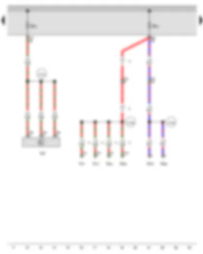 Wiring Diagram  AUDI Q3 2012 - Fuse 13 on fuse holder B - Fuse 14 on fuse holder B