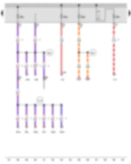Wiring Diagram  AUDI Q3 2012 - Fuse 24 on fuse holder B - Fuse 25 on fuse holder B - Fuse 26 on fuse holder B - Fuse 27 on fuse holder B