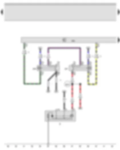 Wiring Diagram  AUDI Q3 2016 - Starter - Engine control unit - Starter relay 1 - Starter relay 2