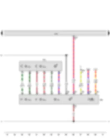 Wiring Diagram  AUDI Q3 2012 - Front roof module - Rear interior light