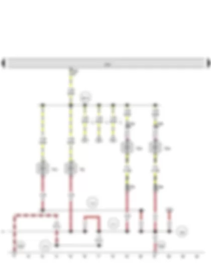 Wiring Diagram  AUDI Q3 2012 - Left footwell light - Right footwell light - Rear left footwell light - Rear right footwell light
