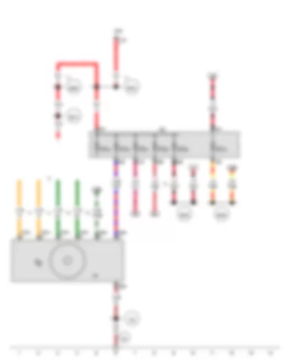 Wiring Diagram  AUDI Q3 2014 - CD changer - Fuse holder C