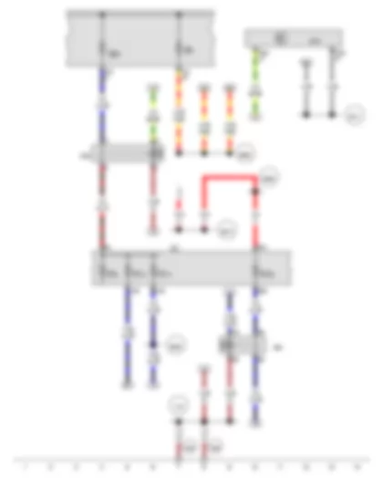 Wiring Diagram  AUDI Q3 2014 - Terminal 15 voltage supply relay - Terminal 15 voltage supply relay 2