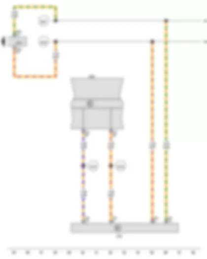 Wiring Diagram  AUDI Q3 2014 - Control unit in dash panel insert - Data bus diagnostic interface