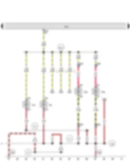 Wiring Diagram  AUDI Q3 2014 - Left footwell light - Right footwell light - Rear left footwell light - Rear right footwell light