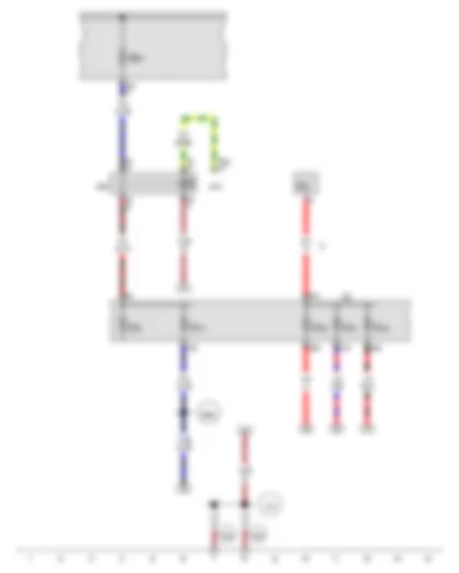 Wiring Diagram  AUDI Q3 2014 - Terminal 15 voltage supply relay