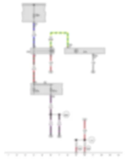 Wiring Diagram  AUDI Q3 2014 - Terminal 15 voltage supply relay