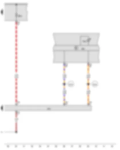 Wiring Diagram  AUDI Q3 2014 - Control unit in dash panel insert