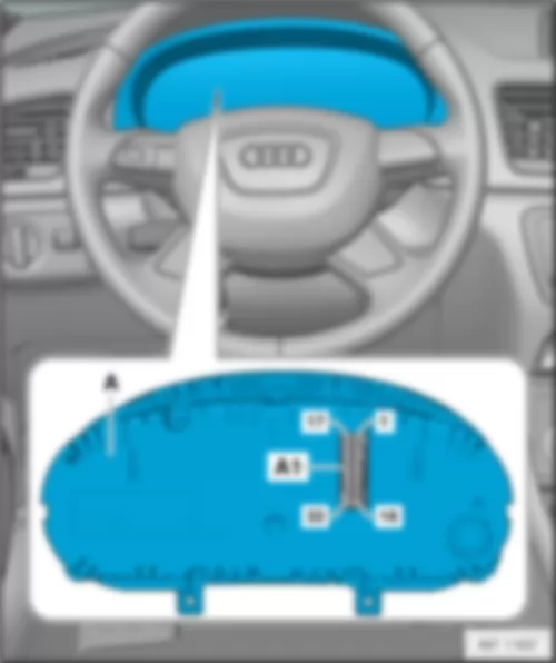AUDI Q3 2014 Control unit in dash panel insert J285