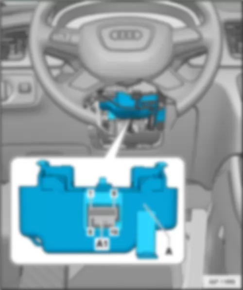 AUDI Q3 2012 Control unit for electronic steering column lock J764