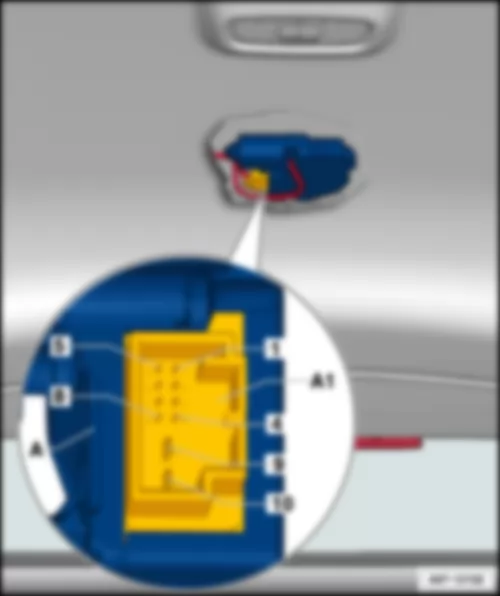 AUDI Q3 2014 Sunroof roller blind control unit J394