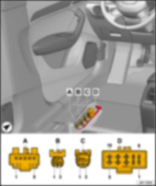 AUDI Q3 2016 Колодка разъёмов проводки левого сиденья