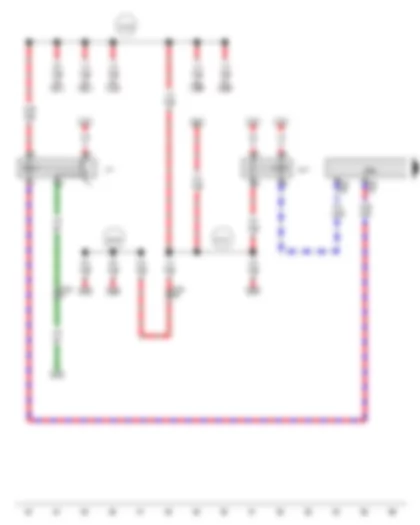 Wiring Diagram  AUDI Q5 2010 - Fuel pump relay - Terminal 30 voltage supply relay - Engine control unit