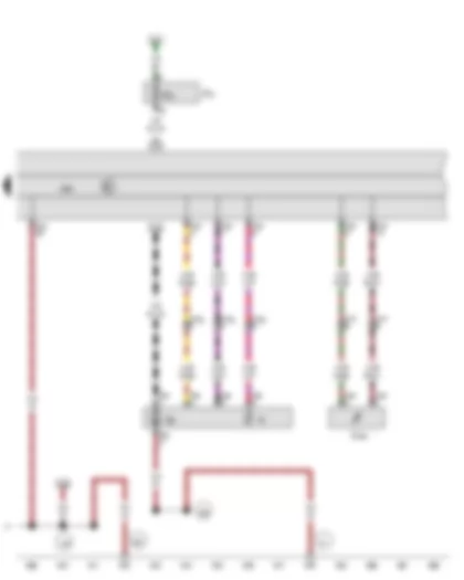 Wiring Diagram  AUDI Q5 2012 - Fuel gauge sender - Fuel system pressurisation pump - Control unit in dash panel insert