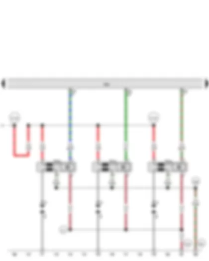 Wiring Diagram  AUDI Q5 2013 - Engine control unit - Ignition coil 4 with output stage - Ignition coil 5 with output stage - Ignition coil 6 with output stage