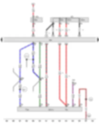 Wiring Diagram  AUDI Q5 2015 - Clutch position sender - Engine control unit