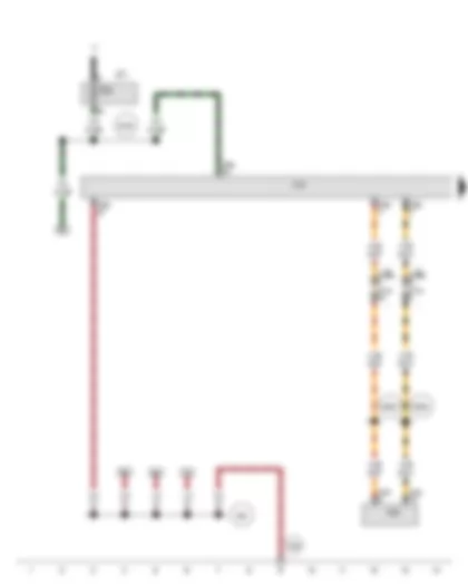 Wiring Diagram  AUDI Q5 2011 - Control unit for cornering light and headlight range control