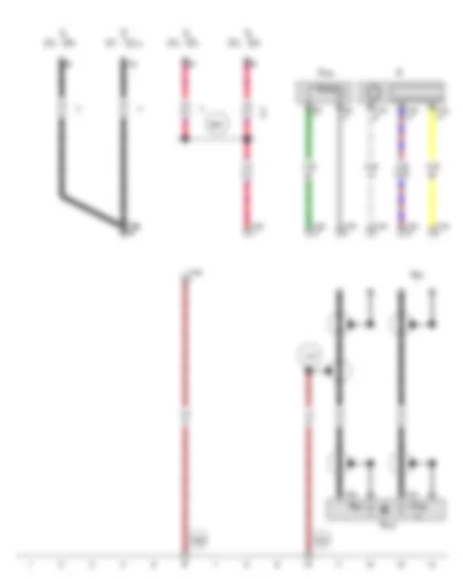 Wiring Diagram  AUDI Q5 2011 - Radio - Telephone aerial - Microphone unit in front roof module - Auxiliary heater aerial - Roof aerial