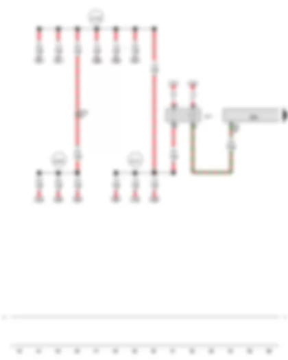Wiring Diagram  AUDI Q5 2012 - Terminal 30 voltage supply relay - Engine control unit
