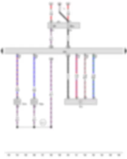 Wiring Diagram  AUDI Q5 2012 - Air mass meter - Engine control unit - Fuel pressure regulating valve - Fuel metering valve