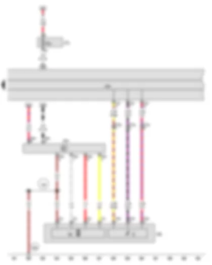 Wiring Diagram  AUDI Q5 2015 - Fuel delivery unit - Fuel system pressurisation pump - Control unit in dash panel insert - Fuel pump control unit
