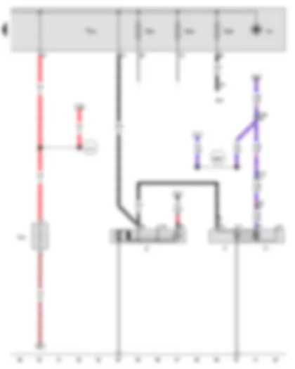 Wiring Diagram  AUDI Q5 2014 - Starter - Alternator - Voltage regulator - Terminal 30 wiring junction 2 - Jump start socket