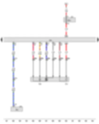 Wiring Diagram  AUDI Q5 2015 - Lambda probe - Lambda probe heater
