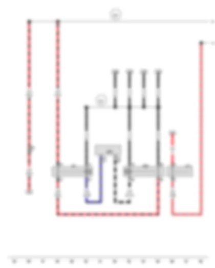 Wiring Diagram  AUDI Q5 2015 - Starter motor relay - Main relay - Engine control unit - Starter motor relay 2