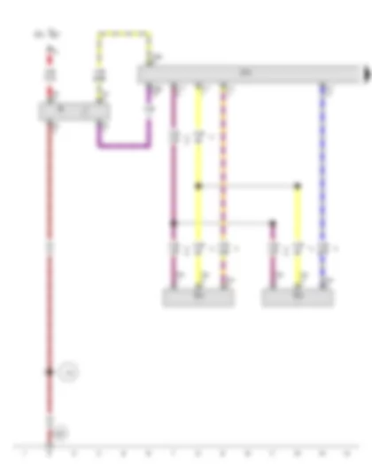 Wiring Diagram  AUDI Q5 2015 - Light switch - Rear left vehicle level sender - Onboard supply control unit