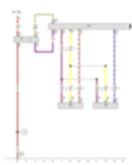 Wiring Diagram  AUDI Q5 2015 - Light switch - Rear left vehicle level sender - Onboard supply control unit